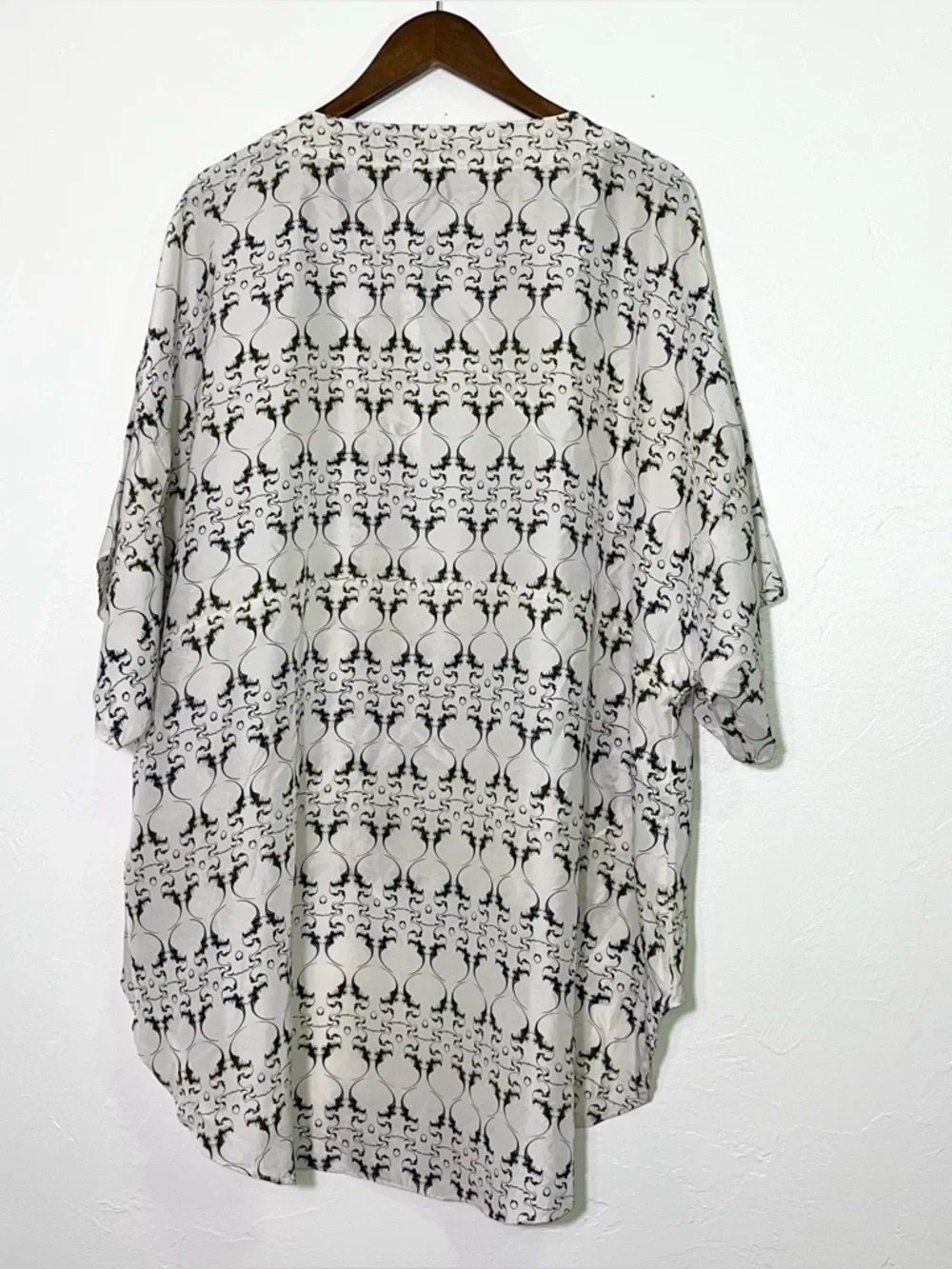 Thomas Wylde Luxury Silk Tunic Blouse Skull Celtic Cross Size M - Picture 8 of 13